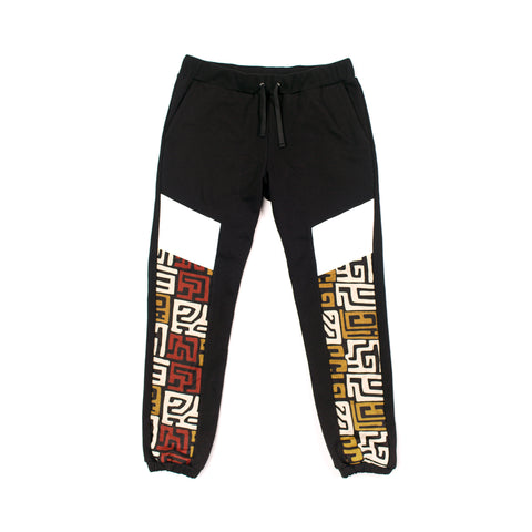  BLACK HSTRY KENTE PANEL SWEATPANT