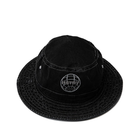 MINERAL WASHED BLACK BUCKET HAT