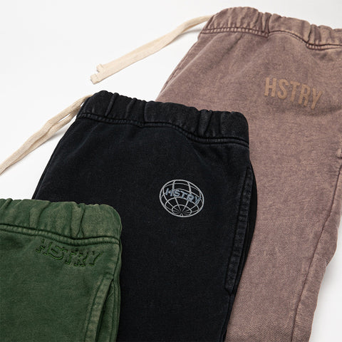 MINERAL WASHED BLACK SWEATPANT