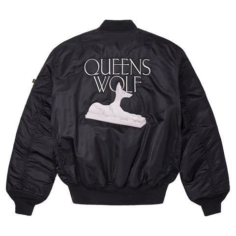  HSTRY x ALPHA INDUSTRIES QUEENS WOLF MA-1 FLIGHT JACKET