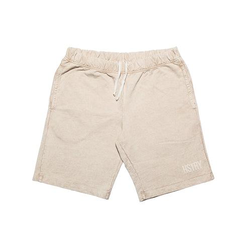 MINERAL WASHED SAND SHORTS