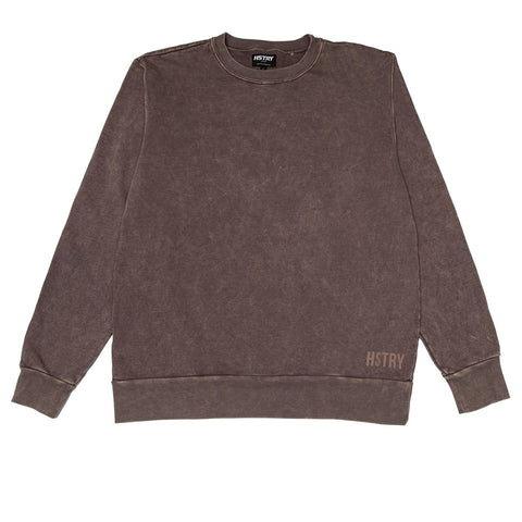 MINERAL WASHED MAUVE SWEATSHIRT