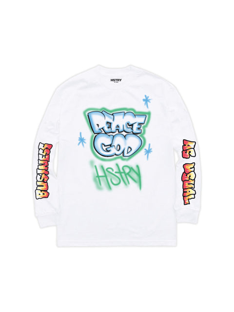  PEACE GOD LS TEE