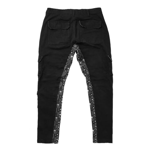  PAISLEY CANVAS PANT BLACK