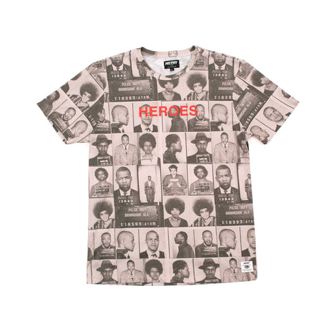 BLACK HSTRY HEROES TEE
