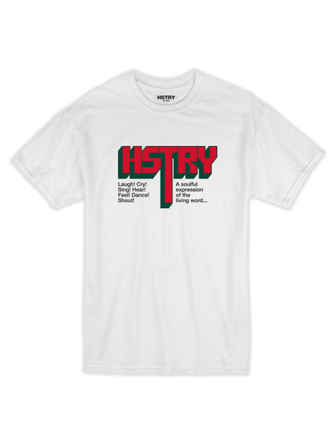  HSTRY Block Logo Tee - White