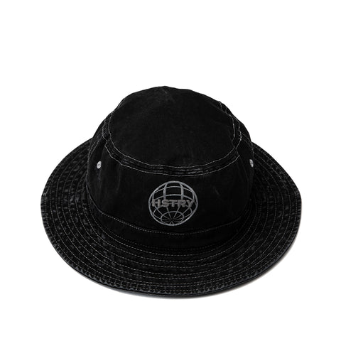 MINERAL WASHED BLACK BUCKET HAT
