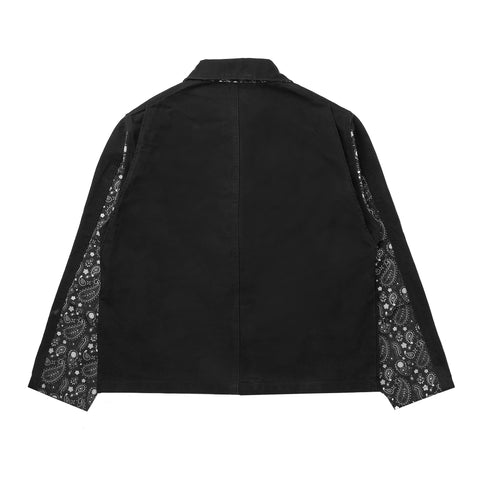 PAISLEY CANVAS JACKET BLACK