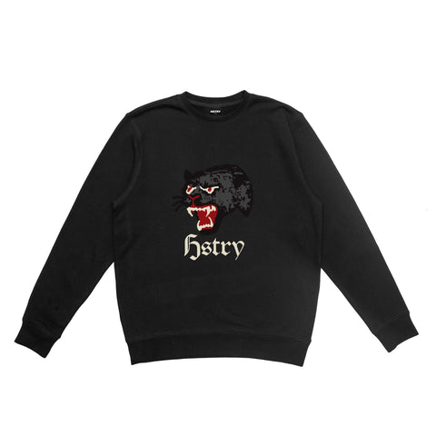 BLACK HSTRY PANTHER SWEATSHIRT